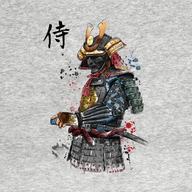 Samurai Watercolor by DrMonekers